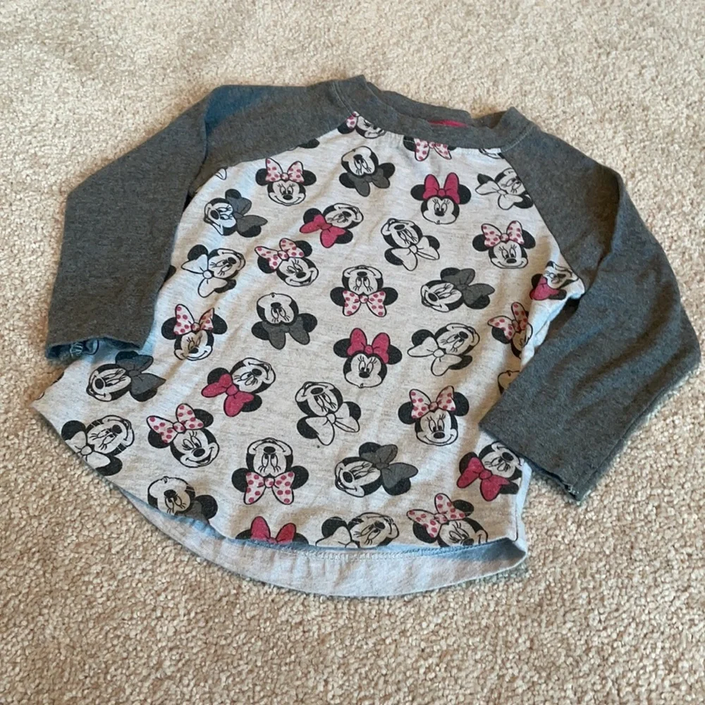 Disney Minnie Mouse Long Sleeve Top 2T - Picture 2 of 7